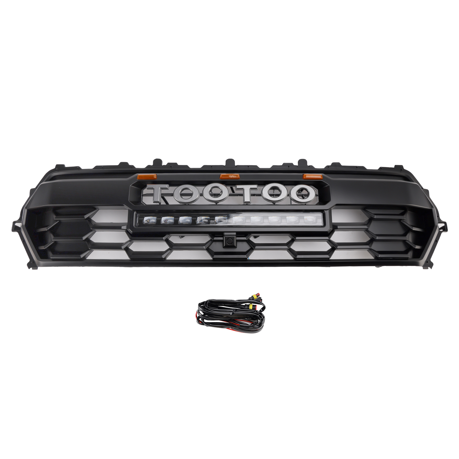 2024+ Toyota Tacoma Front Bumper Grill Grille With Led & Light Bar Black Generic