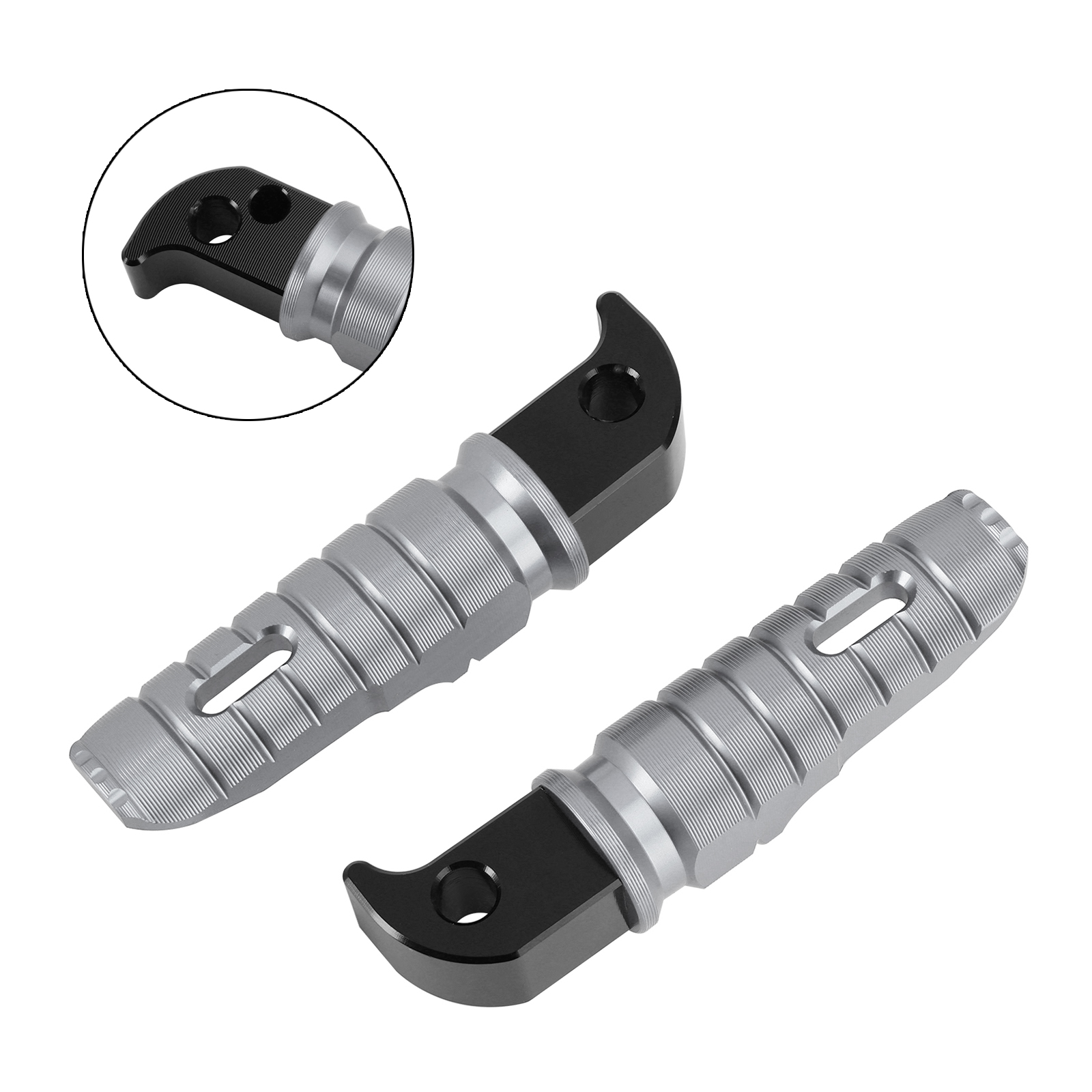 2021-2024 Yamaha YZF R7 MT07 MT09 Tracer 9/ GT/ GT+Rear Footrests Foot Peg Gray Generic