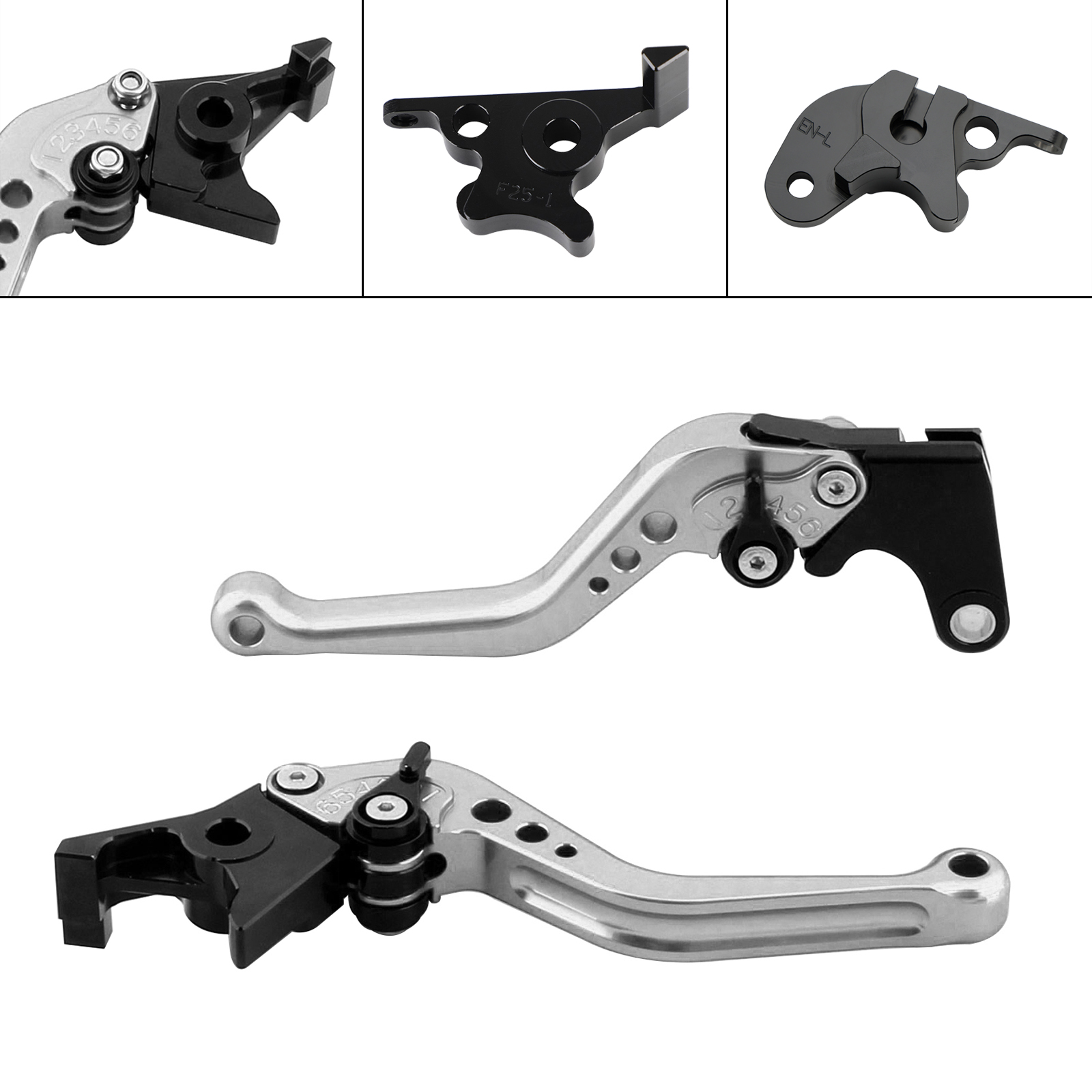 2019-2022 CFMOTO 250SR 250NK CBS NEW Short Clutch Brake Lever Silver Generic
