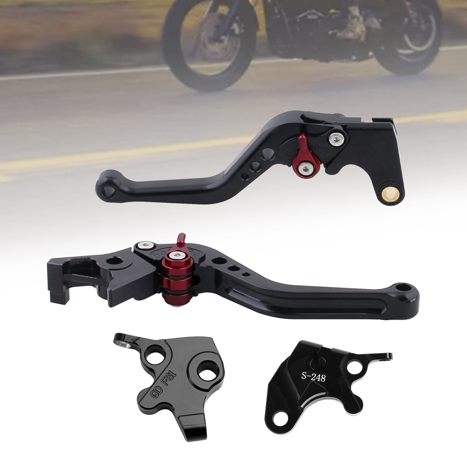 2008-2011 YAMAHA YZF R125 NEW Short Clutch Brake Lever Black Generic
