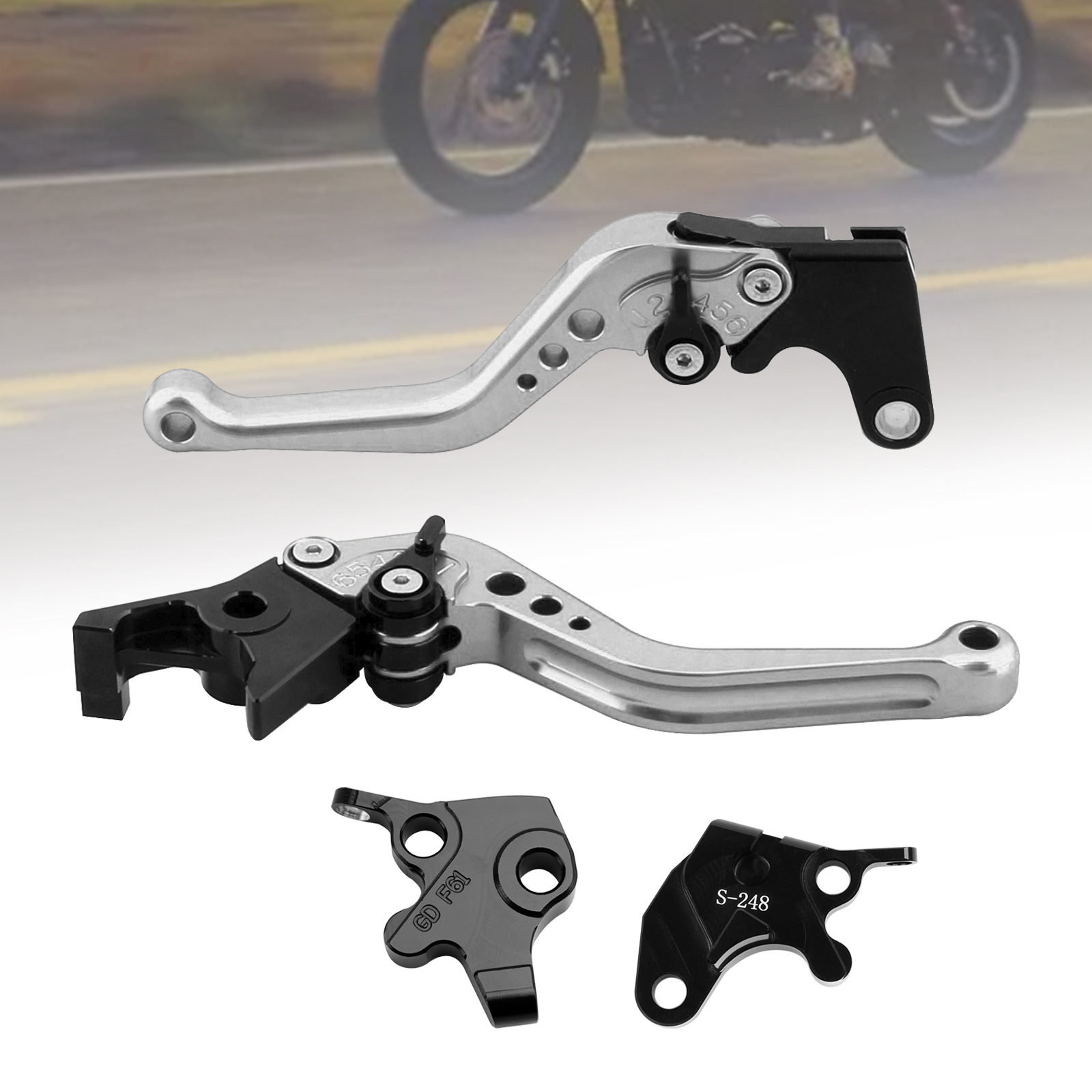 2008-2011 YAMAHA YZF R125 NEW Short Clutch Brake Lever Silver Generic