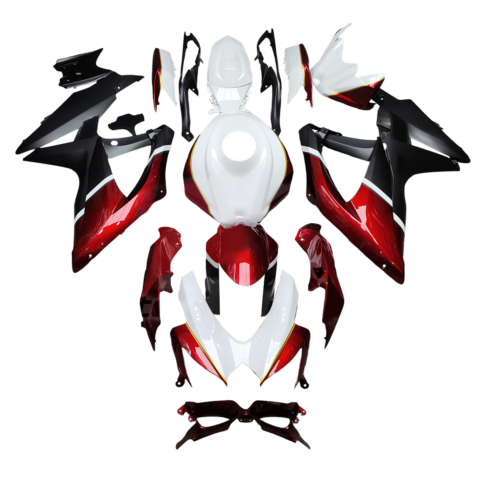 2008-2010 Suzuki GSXR 600/750 K8 Fairing Kit Bodywork Plastic ABS Generic#207 2008-2010 Suzuki GSXR 600/750 K8 Fairing Kit Bodywork Plastic ABS Generic#207
