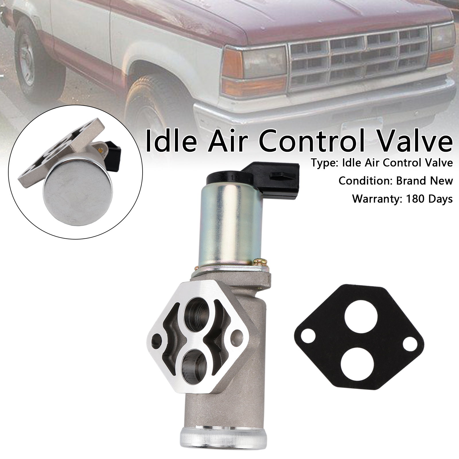 1986-1988 Ford Thunderbird V8 5.0L Auxiliary Air Valve 1* Idle Air Control Valve E9AZ9A715B Generic 1986-1988 Ford Thunderbird V8 5.0L Auxiliary Air Valve 1* Idle Air Control Valve E9AZ9A715B Generic
