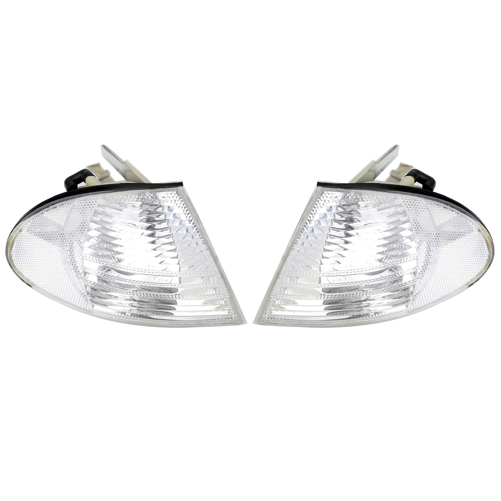 1998-2001 BMW 3 Series E46 Sedan Pair White Corner Side Light 63136902766 63136902765 White Generic