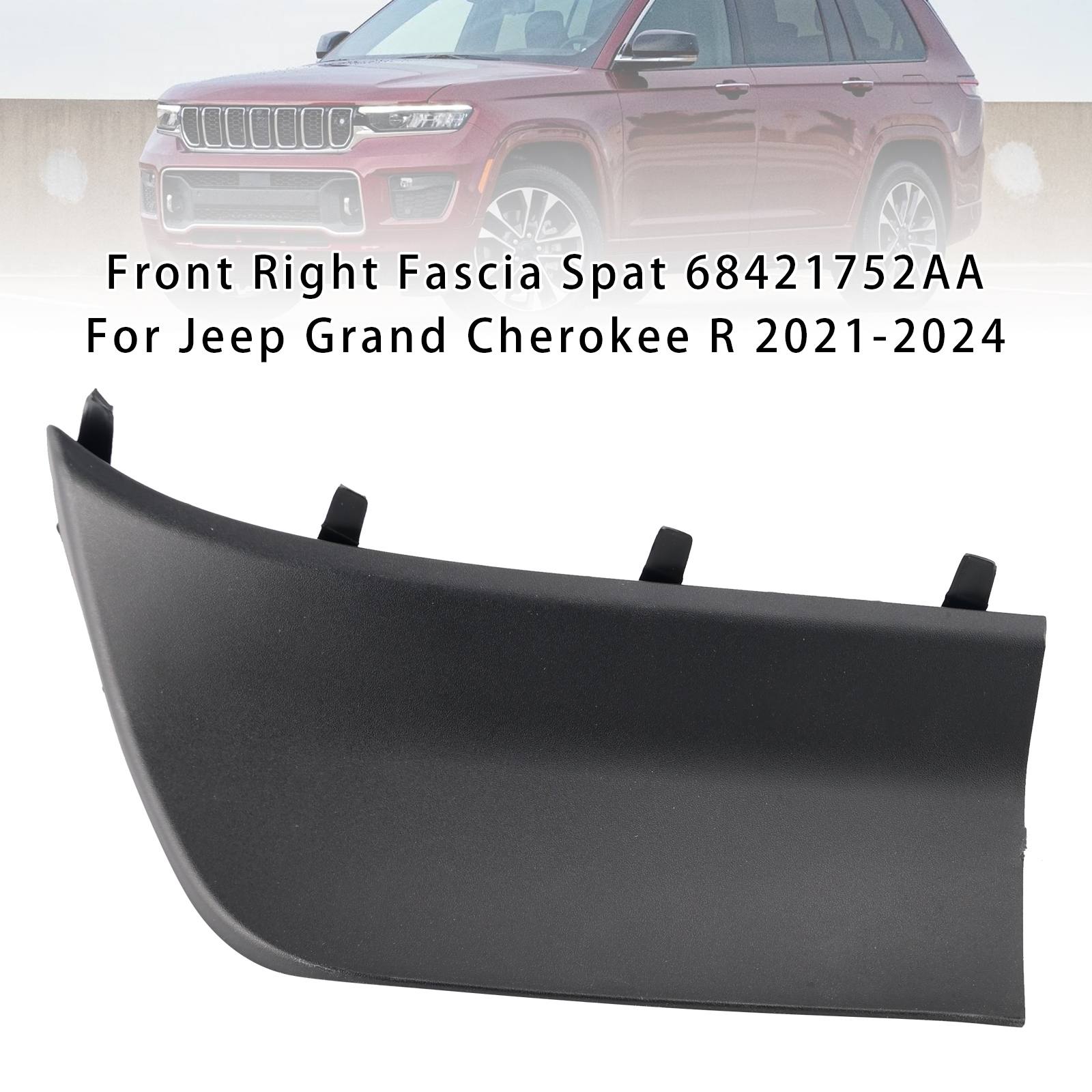 2021-2024 Jeep Grand Cherokee R Front Right Fascia Spat 68421752AA Generic