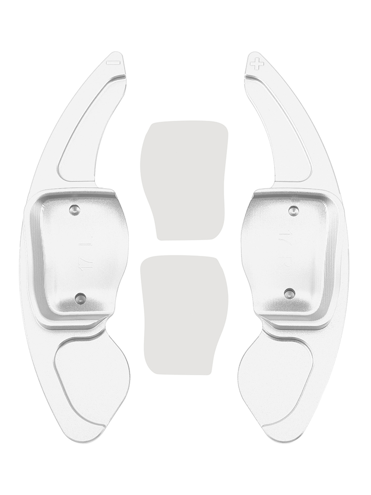 2013-2016 Volkswagen Lavida Type1 Steering Wheel Paddle Shifter Extension Aluminium Silver Generic