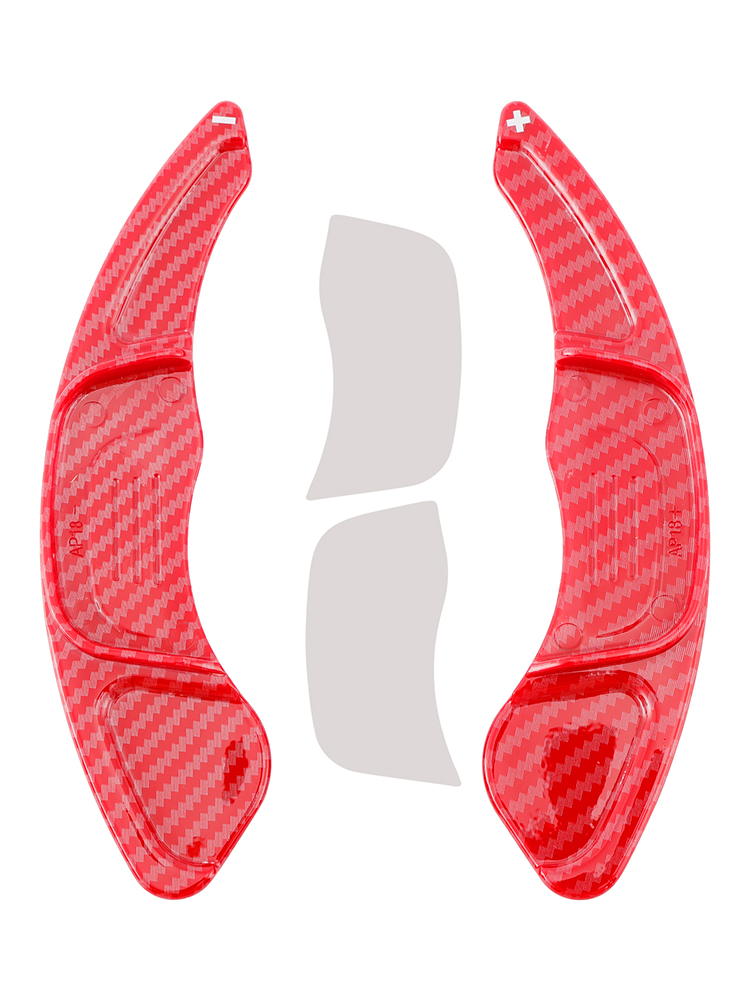 2019-2024 Volkswagen T-Roc Steering Wheel Paddle Shifter Extension Carbon Fiber Red Look Generic 2019-2024 Volkswagen T-Roc Steering Wheel Paddle Shifter Extension Carbon Fiber Red Look Generic