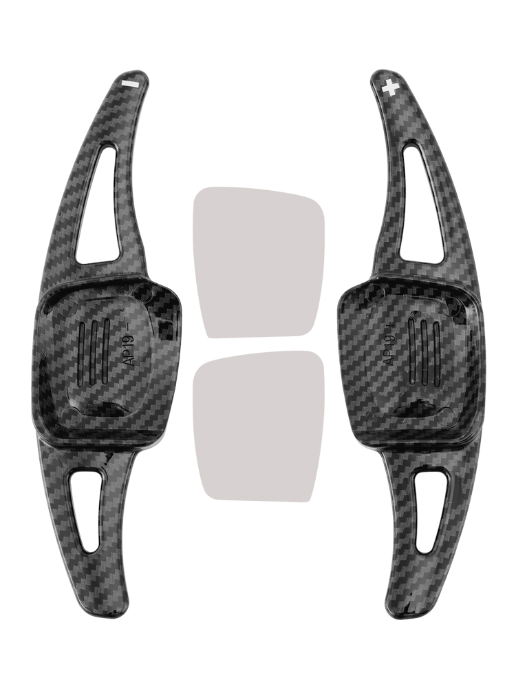 2019-2024 Volkswagen Golf 8 Steering Wheel Paddle Shifter Extension Carbon Fiber Black Look Generic 2019-2024 Volkswagen Golf 8 Steering Wheel Paddle Shifter Extension Carbon Fiber Black Look Generic