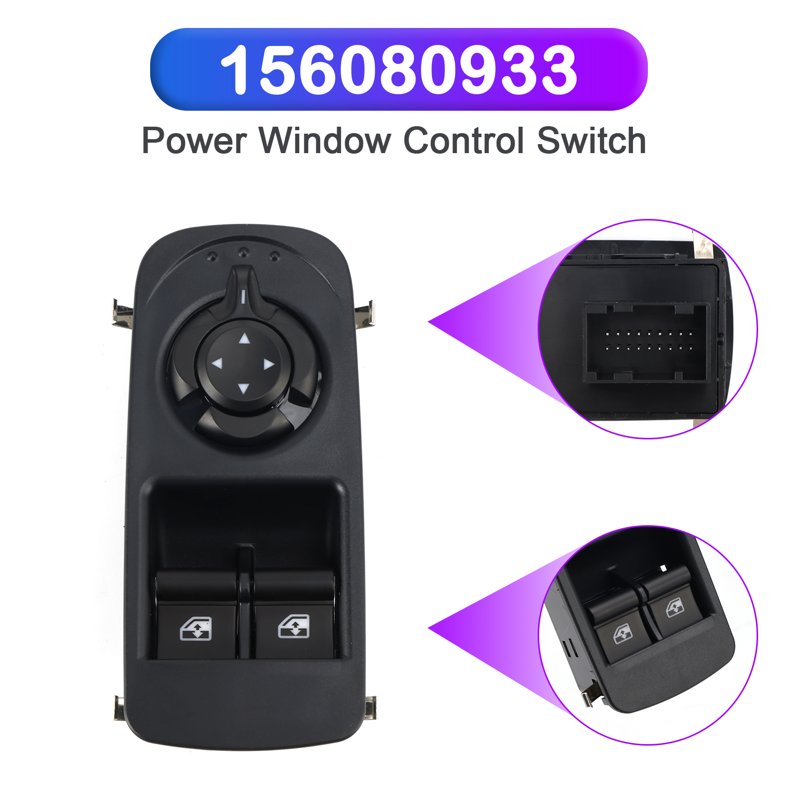 2008-2018 Alfa Romeo Mito 955 Power Window Control Switch 156080933 Generic 2008-2018 Alfa Romeo Mito 955 Power Window Control Switch 156080933 Generic