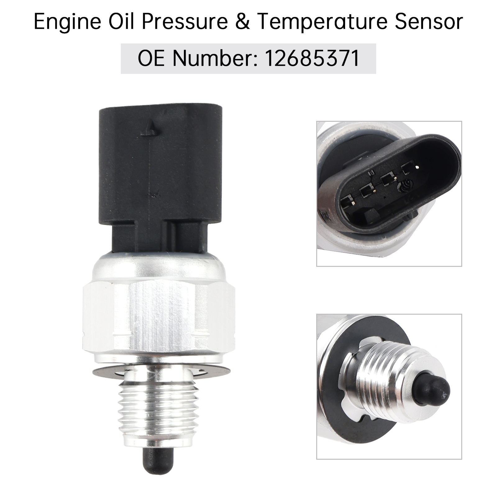 2019 Cadillac CT6 V 4.2L V8 Engine Oil Pressure & Temperature Sensor 12685371 Generic 2019 Cadillac CT6 V 4.2L V8 Engine Oil Pressure & Temperature Sensor 12685371 Generic