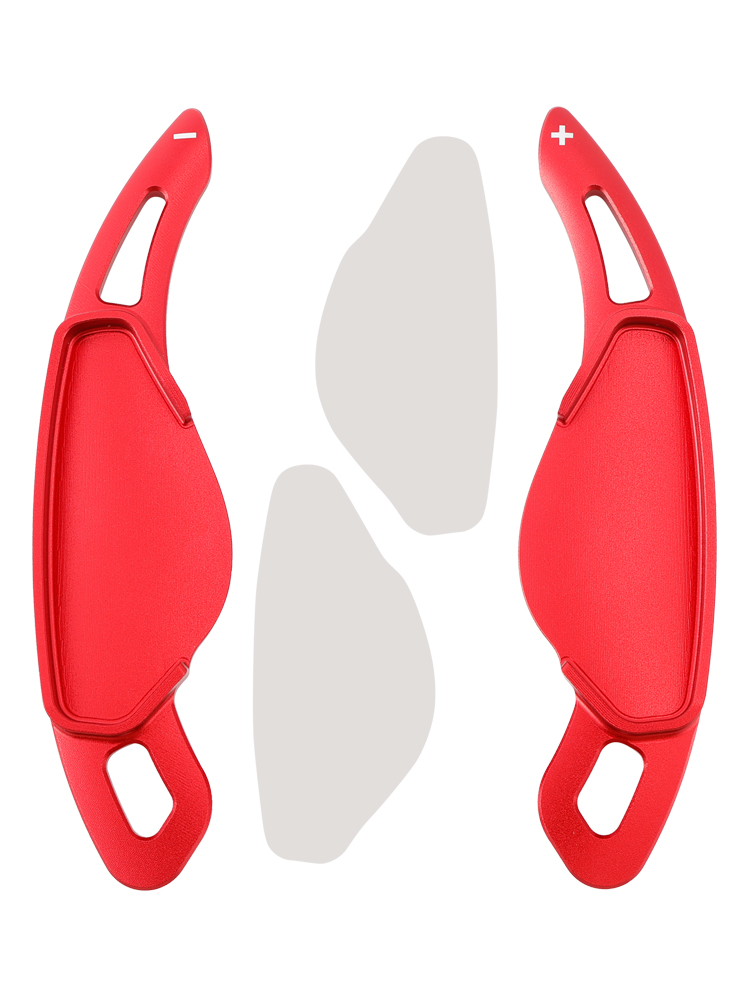 2016-2021 Discovery Sport Steering Wheel Paddle Shifter Extension Aluminium Red Generic 2016-2021 Discovery Sport Steering Wheel Paddle Shifter Extension Aluminium Red Generic