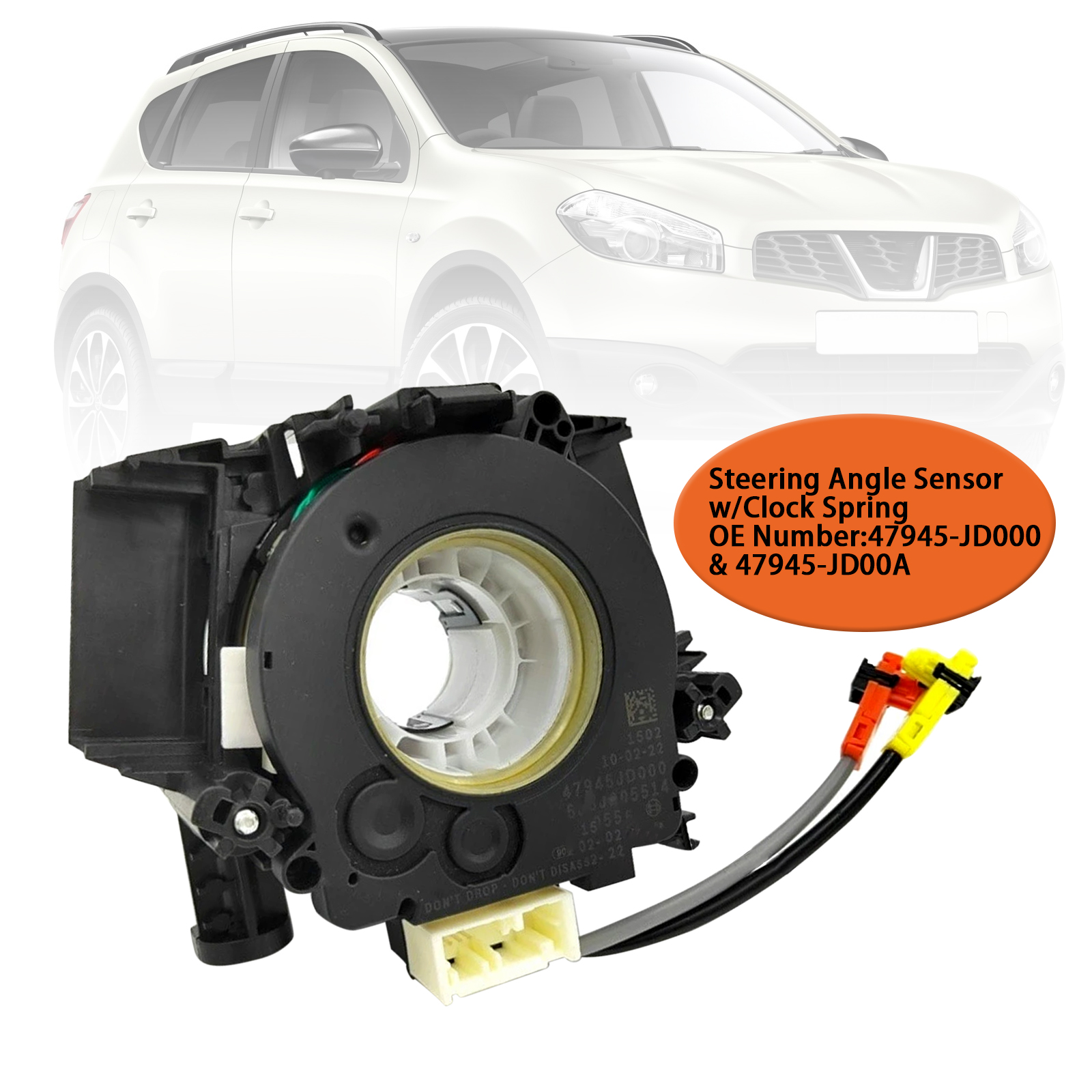 2006-2013 Nissan Qashqai J10 Steering Angle Sensor w/Clock Spring 47945-JD000 Generic 2006-2013 Nissan Qashqai J10 Steering Angle Sensor w/Clock Spring 47945-JD000 Generic