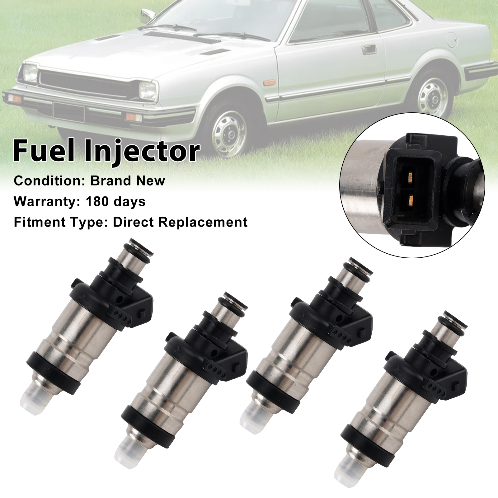 1988-1991 HONDA CRX 1.6L 4*Fuel Injector 42-12113 Generic