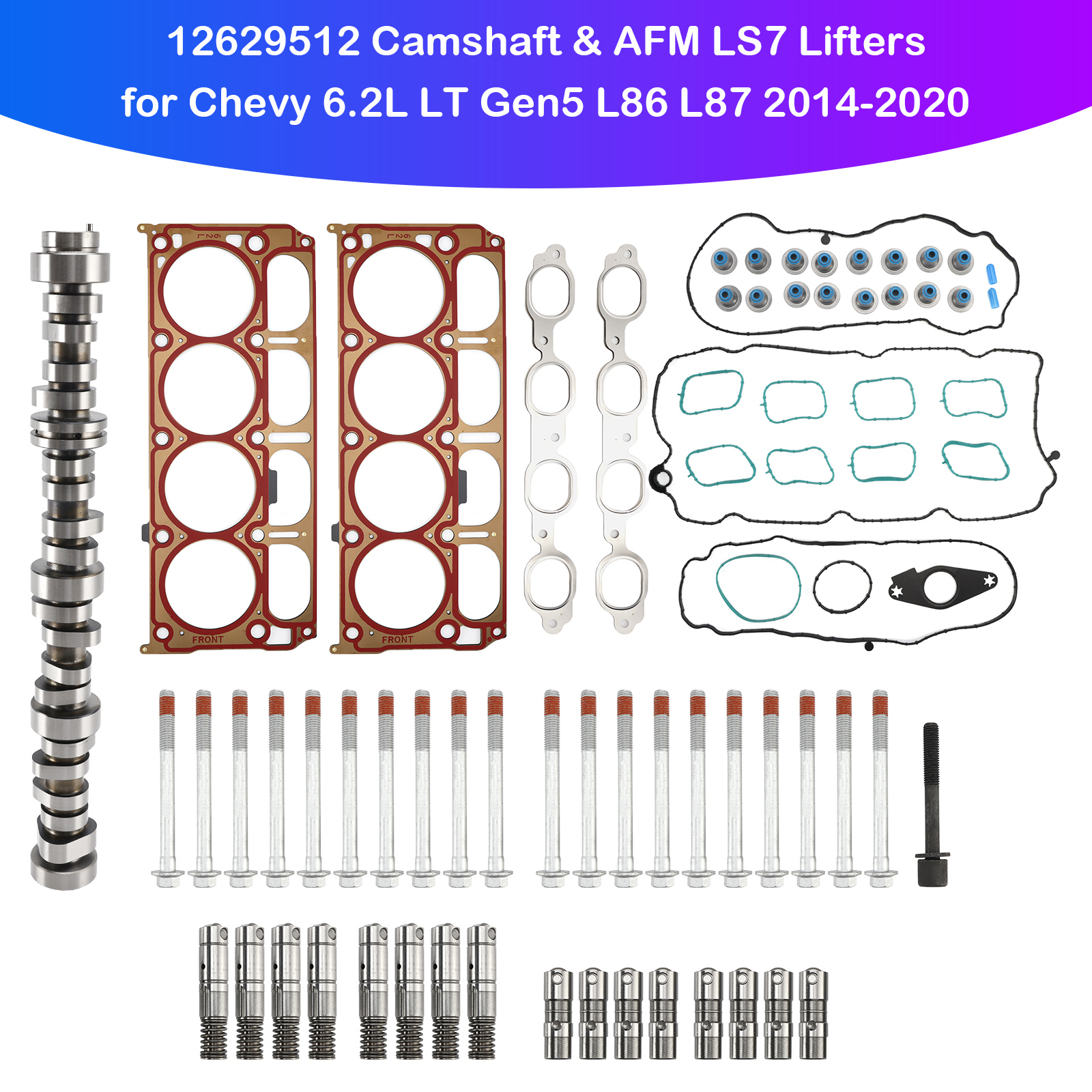 2014-2019 Chevrolet Corvette 6.2L Camshaft & AFM LS7 Lifters 12629512 Generic 2014-2019 Chevrolet Corvette 6.2L Camshaft & AFM LS7 Lifters 12629512 Generic