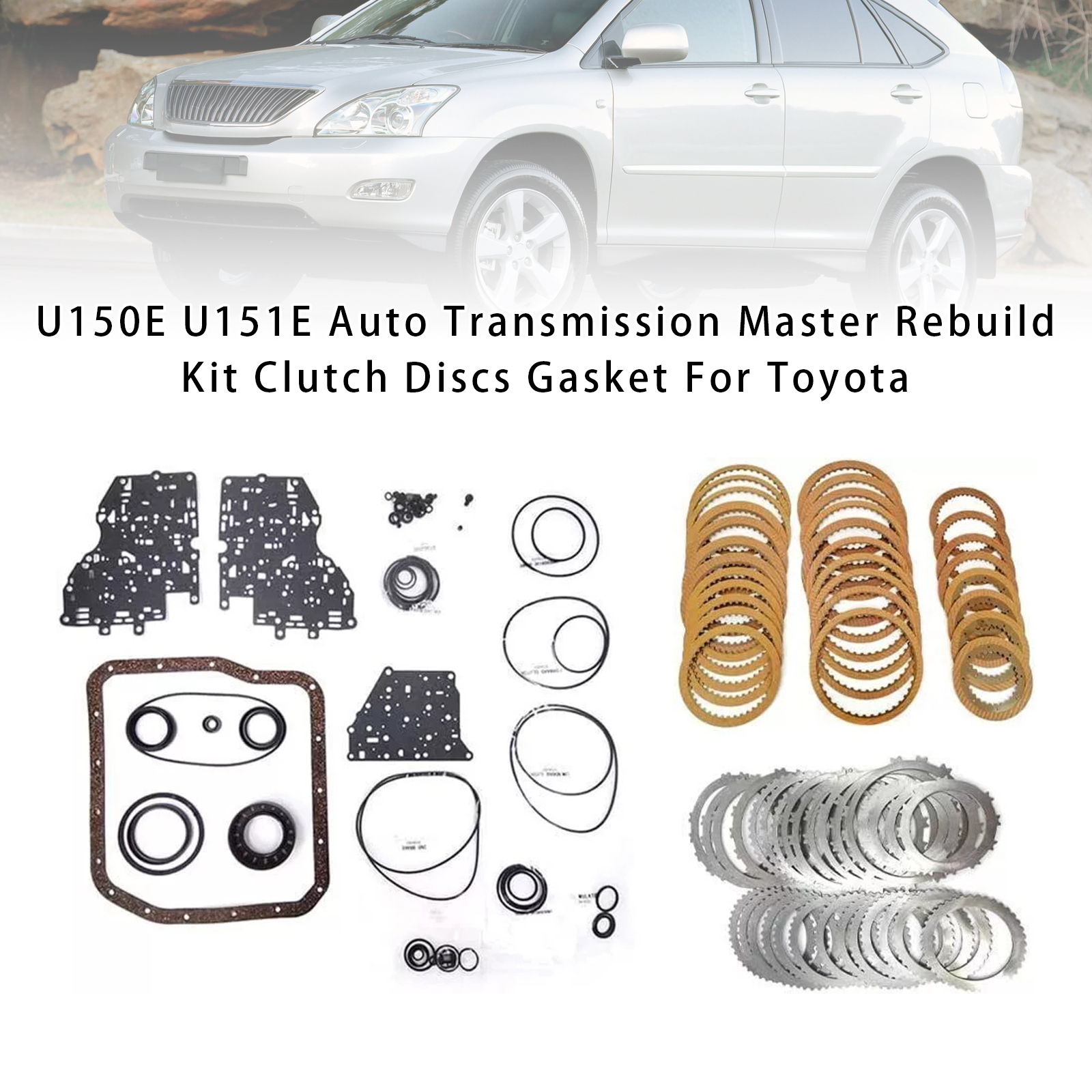 TOYOTA AVENSIS CAMRY Auto Transmission Master Rebuild Kit Clutch Discs Gasket U150E U151E Generic TOYOTA AVENSIS CAMRY Auto Transmission Master Rebuild Kit Clutch Discs Gasket U150E U151E Generic