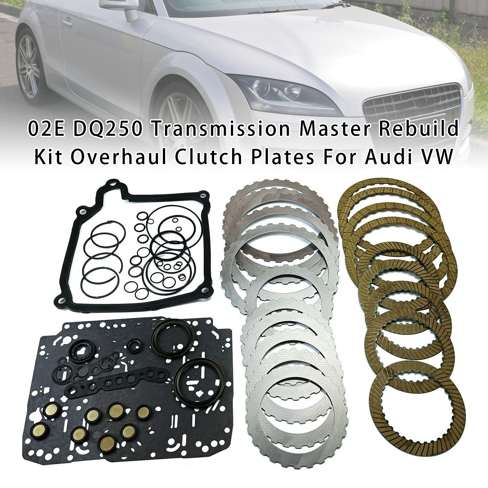 2010-2014 VW SHARAN L4 Transmission Master Rebuild Kit Overhaul Clutch Plates 02E DQ250 Generic