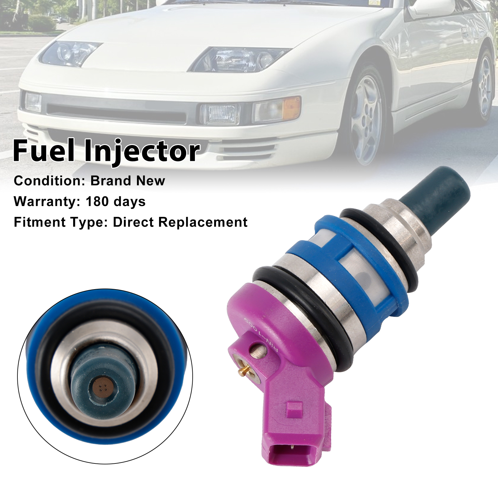 1990-1994 NISSAN Z32 300ZX Twin Turbo 1PCS Fuel Injector 16600-RR701 Generic