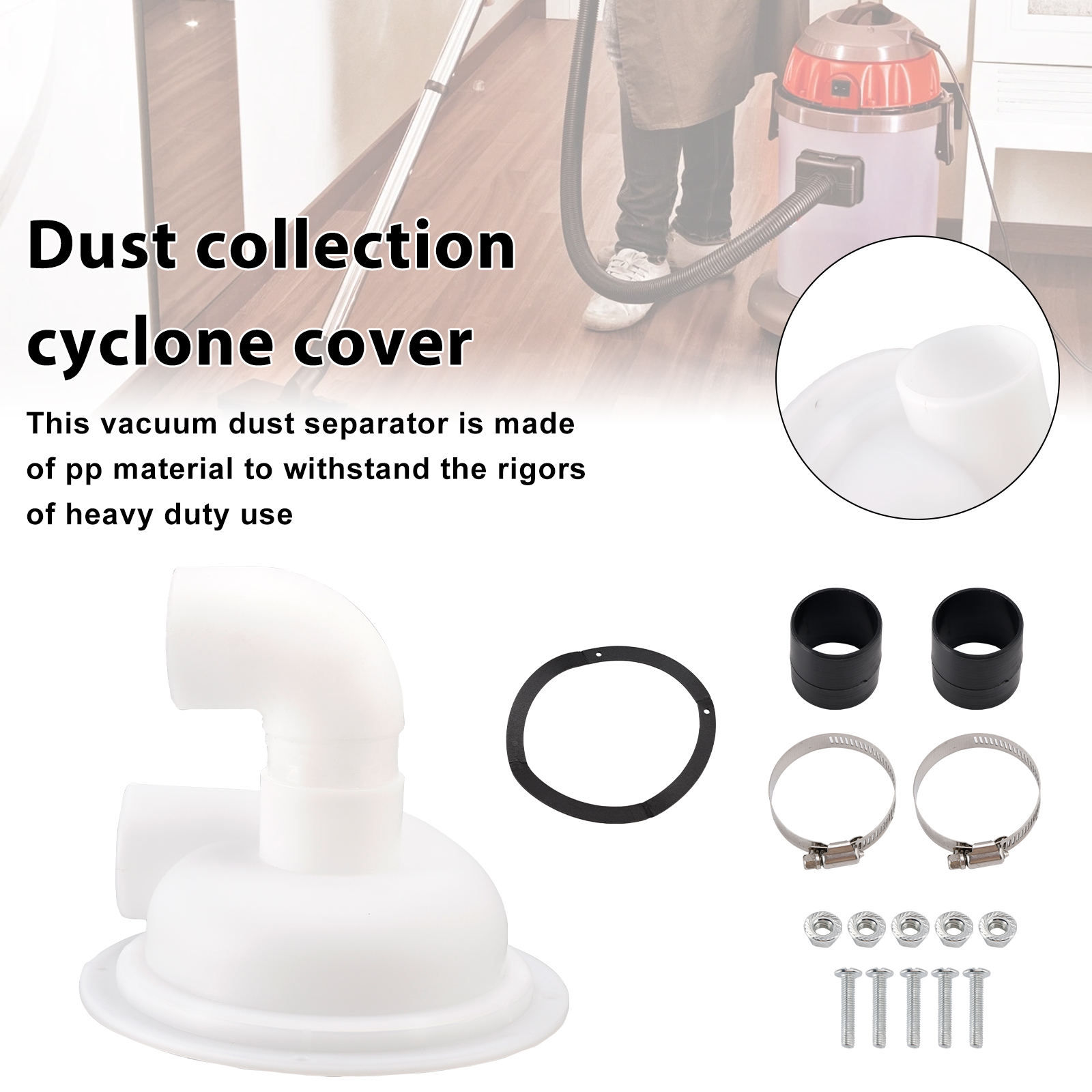 Dust Cyclone Separator Cover Attachment Chipboard Vacuum Cleaner Parts Plaster Vacuum Dust Separator Vacuum Cleaner Accessory Dust Cyclone Separator Cover Attachment Chipboard Vacuum Cleaner Parts Plaster Vacuum Dust Separator Vacuum Cleaner Accessory