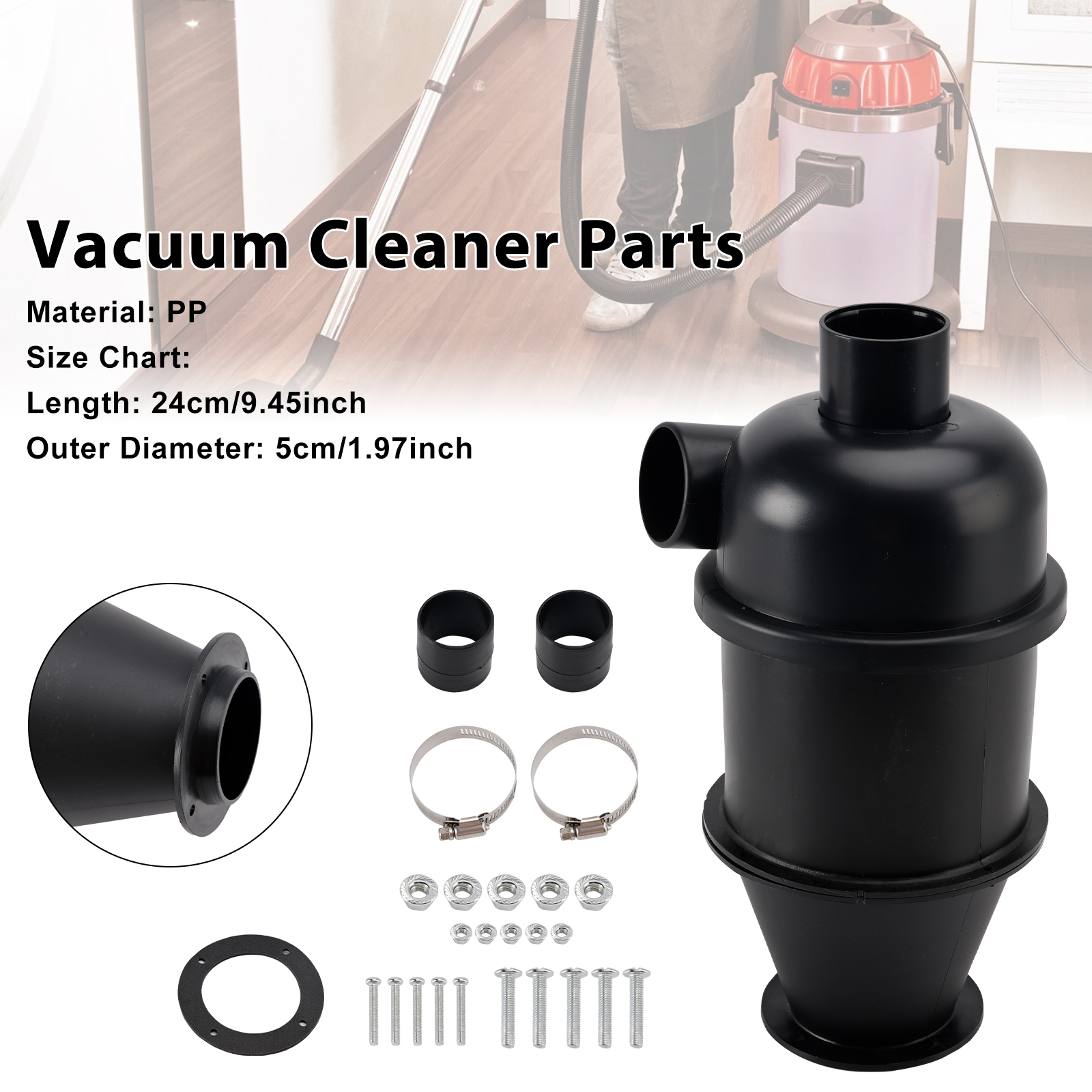 Cyclone Filter Dust Collector Sturdy Dust Separator for DIY Woodworking Sand Cyclone Filter Dust Collector Sturdy Dust Separator for DIY Woodworking Sand