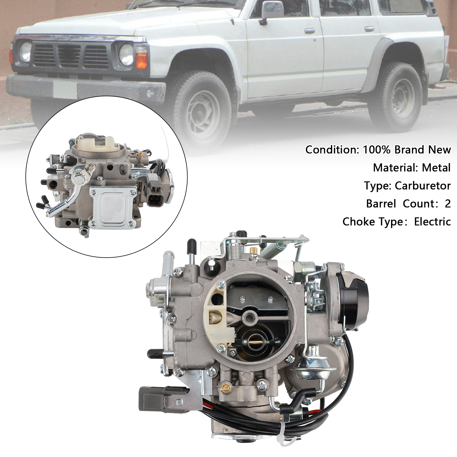 1988-1995 Nissan Patrol GQ Y60 TB42S 4.2L 6 2 Barrel Carburetor 16010-26J00 Generic 1988-1995 Nissan Patrol GQ Y60 TB42S 4.2L 6 2 Barrel Carburetor 16010-26J00 Generic