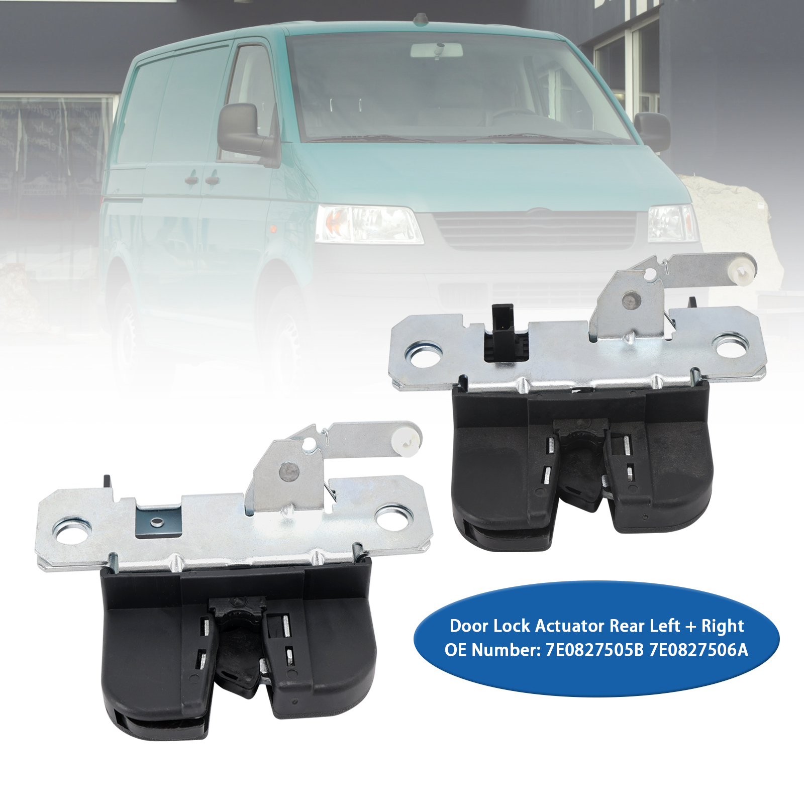 2003-2015 VW Transporter T5 Bus/ Van Door Lock Actuator Rear Left+Right Lower 7E0827506A Generic