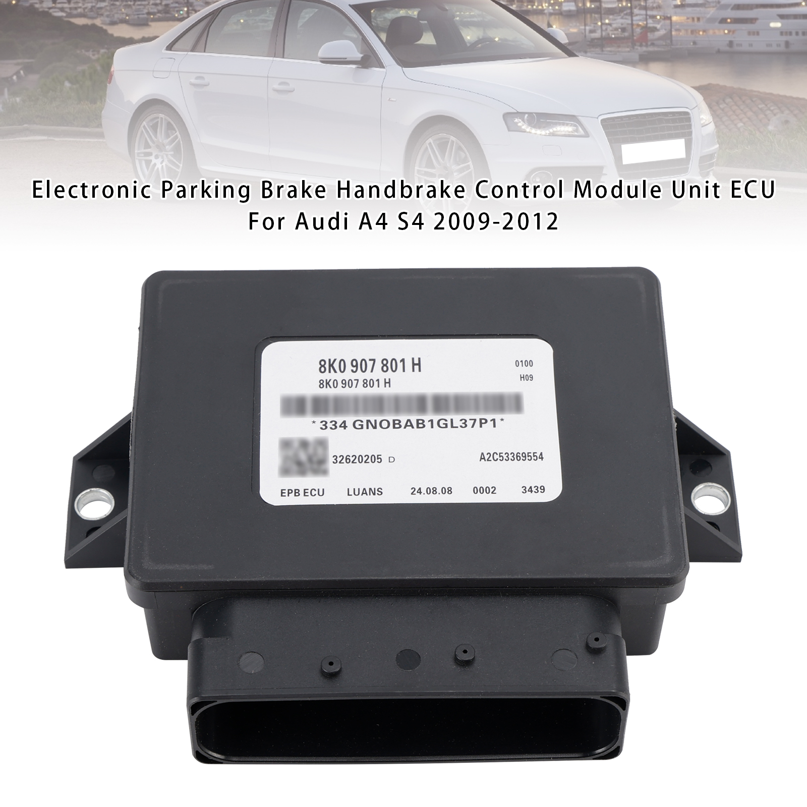 2008 AUDI A5 (RH trunk) Electronic Parking Brake Handbrake Control Module Unit ECU Generic 2008 AUDI A5 (RH trunk) Electronic Parking Brake Handbrake Control Module Unit ECU Generic