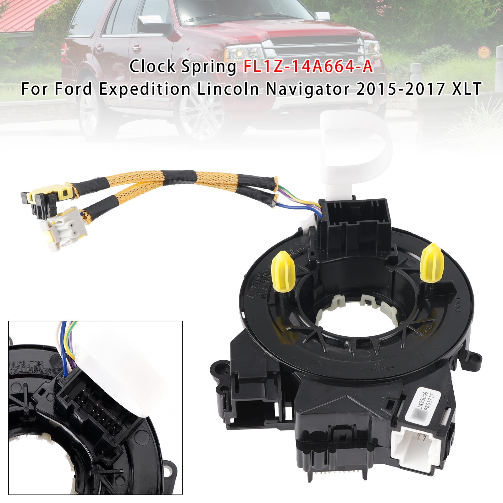 2015-2017 Lincoln Navigator Clock Spring FL1Z-14A664-A Generic 2015-2017 Lincoln Navigator Clock Spring FL1Z-14A664-A Generic