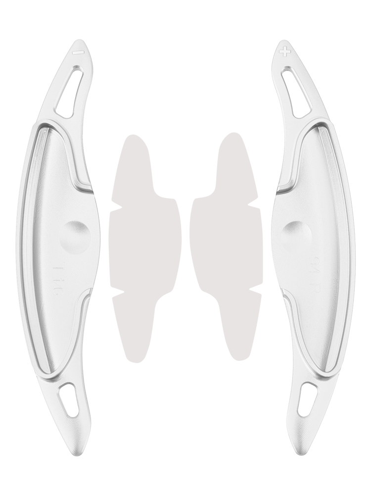 2022-2023 Hyundai Kona N Steering Wheel Paddle Shifter Extension Aluminium Silver Generic