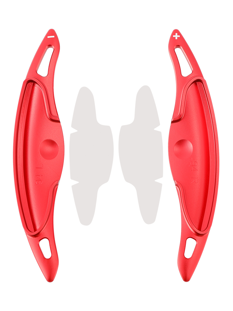 2019-2024 Hyundai I20 Steering Wheel Paddle Shifter Extension Aluminium Red Generic 2019-2024 Hyundai I20 Steering Wheel Paddle Shifter Extension Aluminium Red Generic