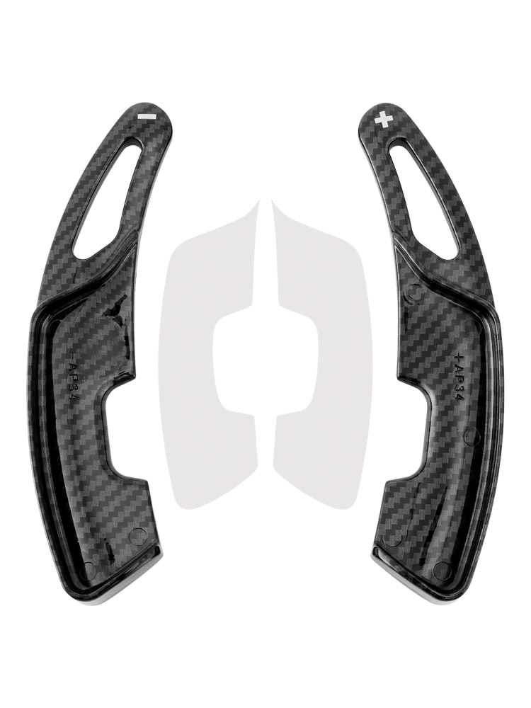 2022-2023 Lexus NX Steering Wheel Paddle Shifter Extension Carbon Fiber Black Look Generic