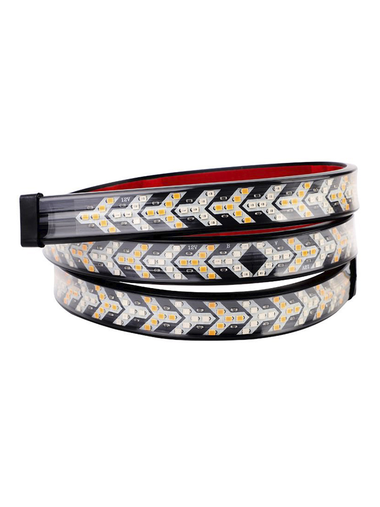 Car Truck LED TailLight Strip Turn Signal Lamp Flowing Dynamic Fish Bone 1.5 meters