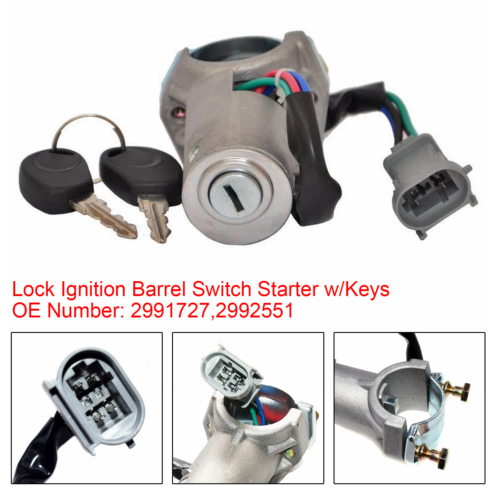 1999-2006 Iveco Daily Mk3 Lock Ignition Barrel Switch Starter w/Keys 2991727 Generic 1999-2006 Iveco Daily Mk3 Lock Ignition Barrel Switch Starter w/Keys 2991727 Generic