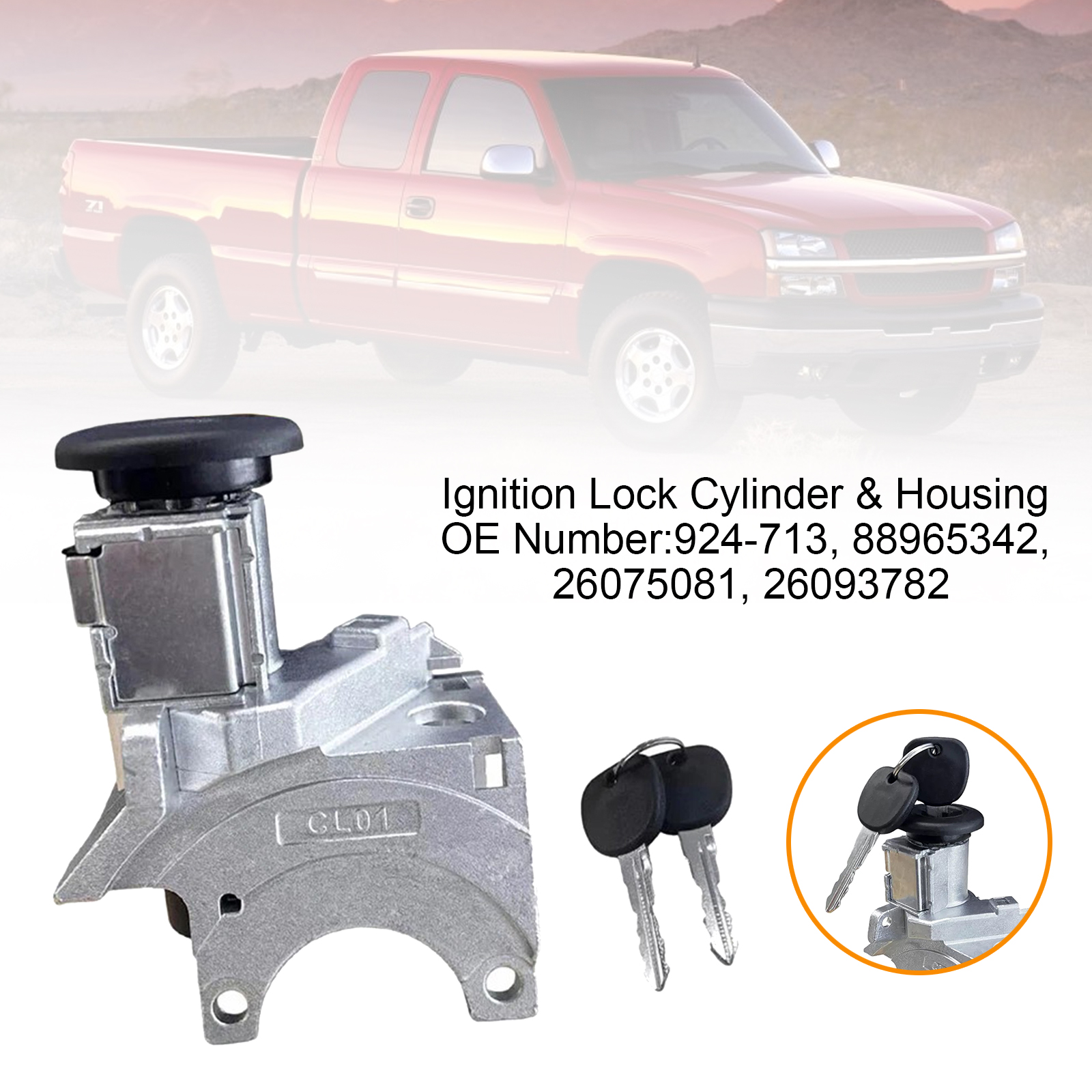 2002-2006 Cadillac Escalade Ignition Lock Cylinder & Housing Generic 2002-2006 Cadillac Escalade Ignition Lock Cylinder & Housing Generic