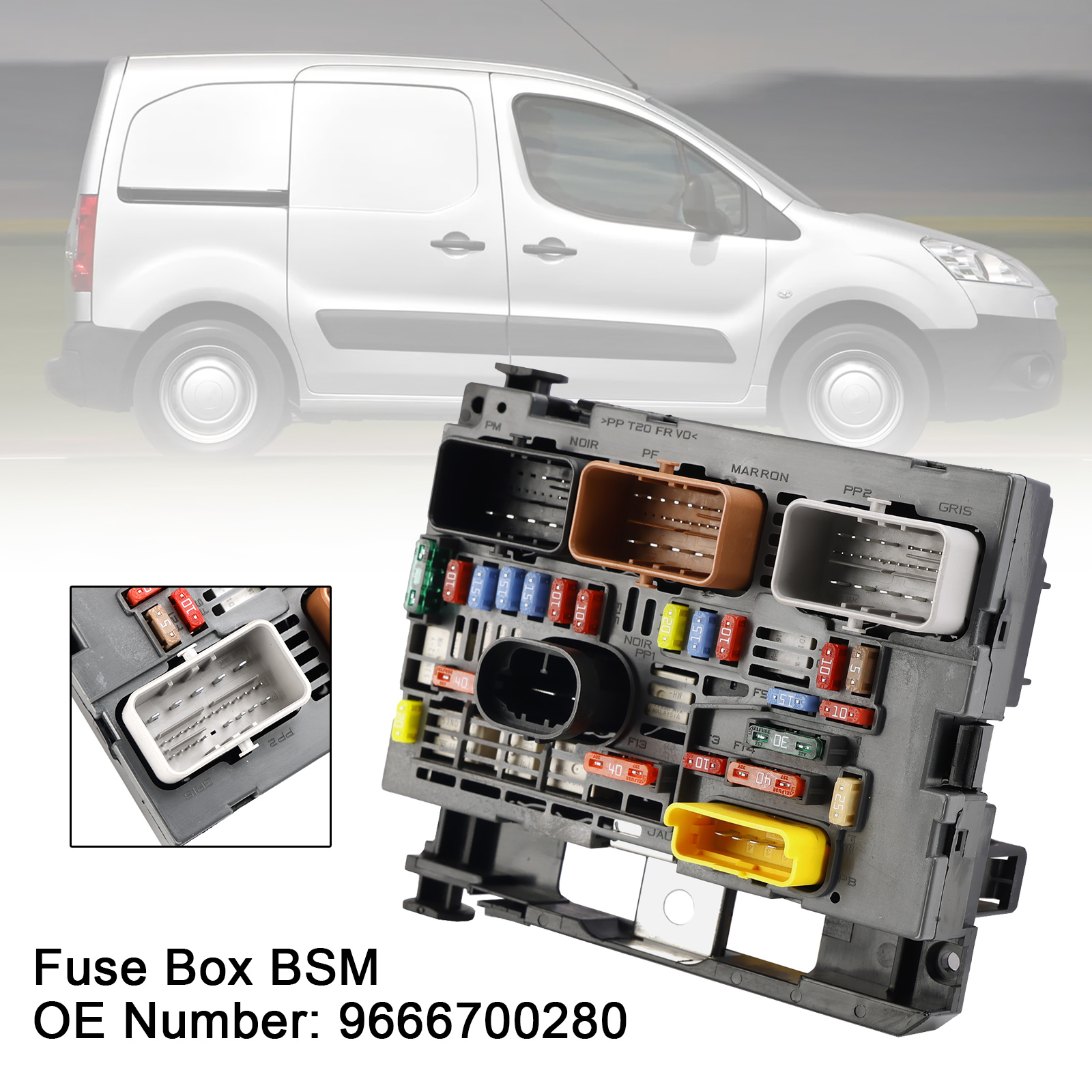 2008-2019 Citroen Berlingo Fuse Box BSM 9666700280 Generic 2008-2019 Citroen Berlingo Fuse Box BSM 9666700280 Generic