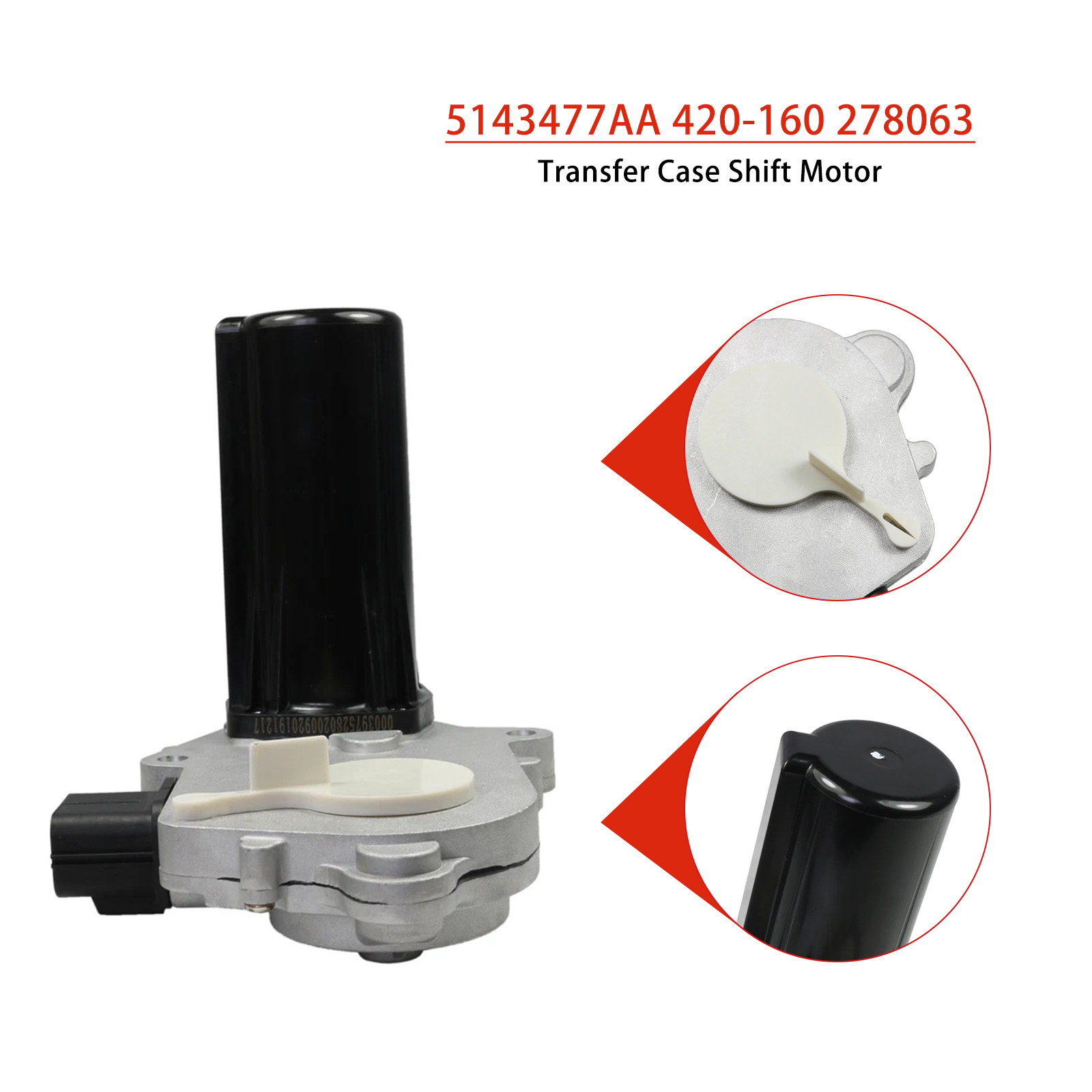 2005-2010 Dodge RAM 1500 Transfer Case Shift Actuator Motor 5143477AA 600-935 Generic 2005-2010 Dodge RAM 1500 Transfer Case Shift Actuator Motor 5143477AA 600-935 Generic