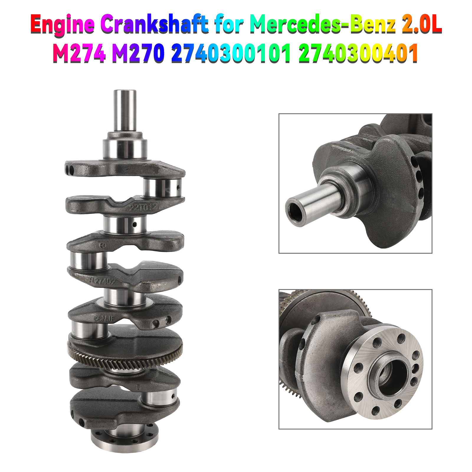2016-2019 Infiniti M274.920 2.0 Turbocharged Engine Crankshaft 2740300101 2740300401 Generic