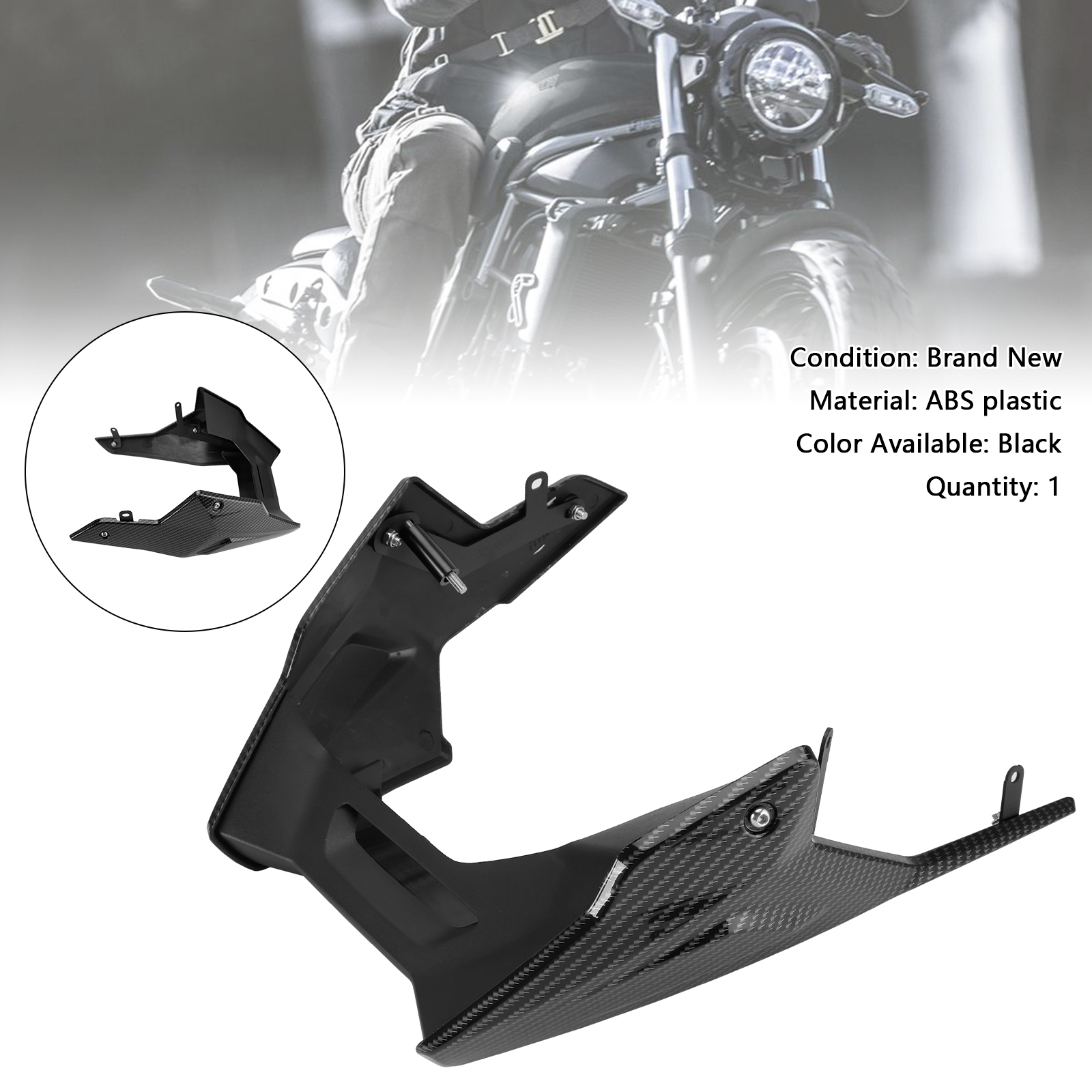 2024-2025 Kawasaki Eliminator 400 450 500 Lower Fairings Full Belly Pan Carbon Generic 2024-2025 Kawasaki Eliminator 400 450 500 Lower Fairings Full Belly Pan Carbon Generic