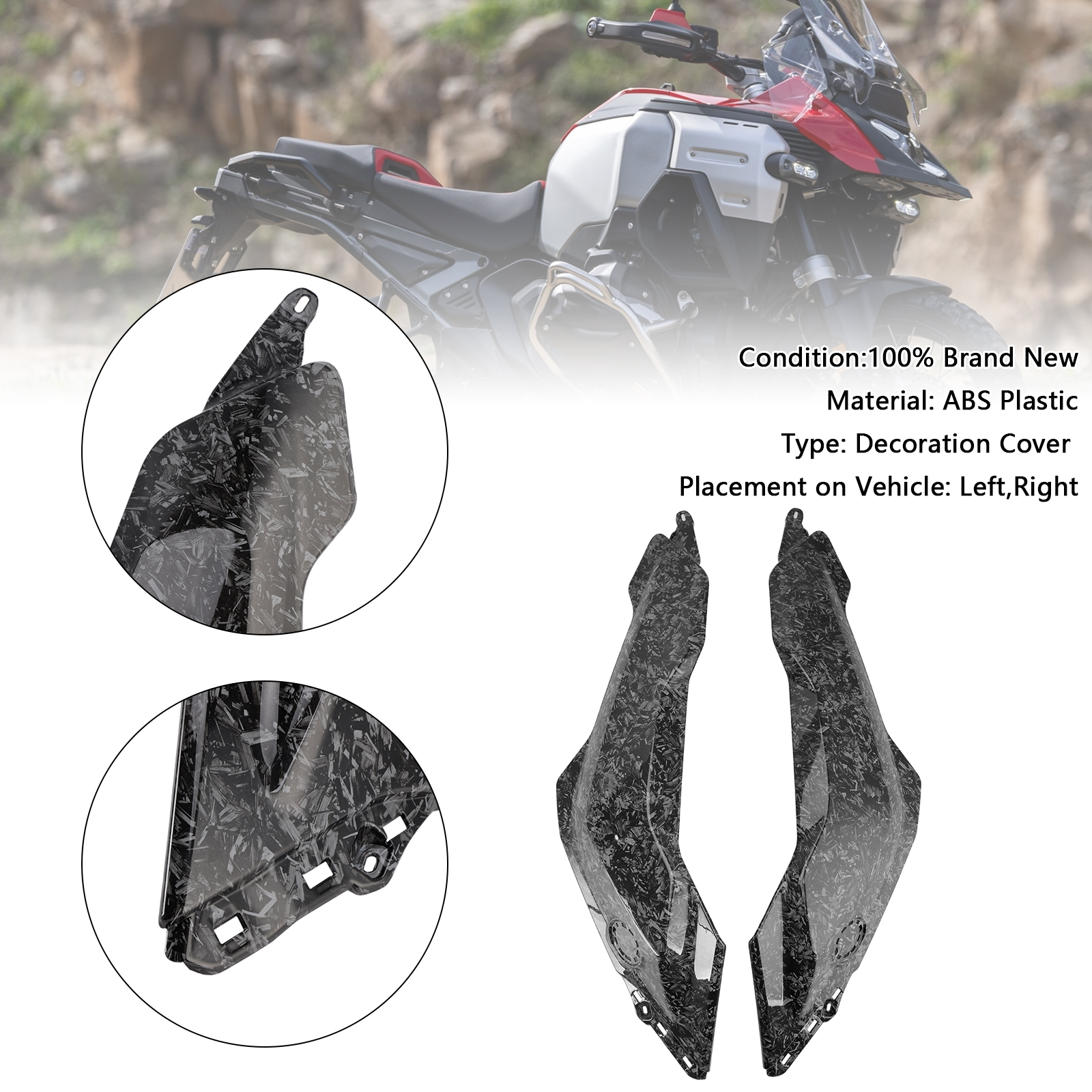 2024-2025 BMW R1300GS 2x Side Tank Cover FOR Generic