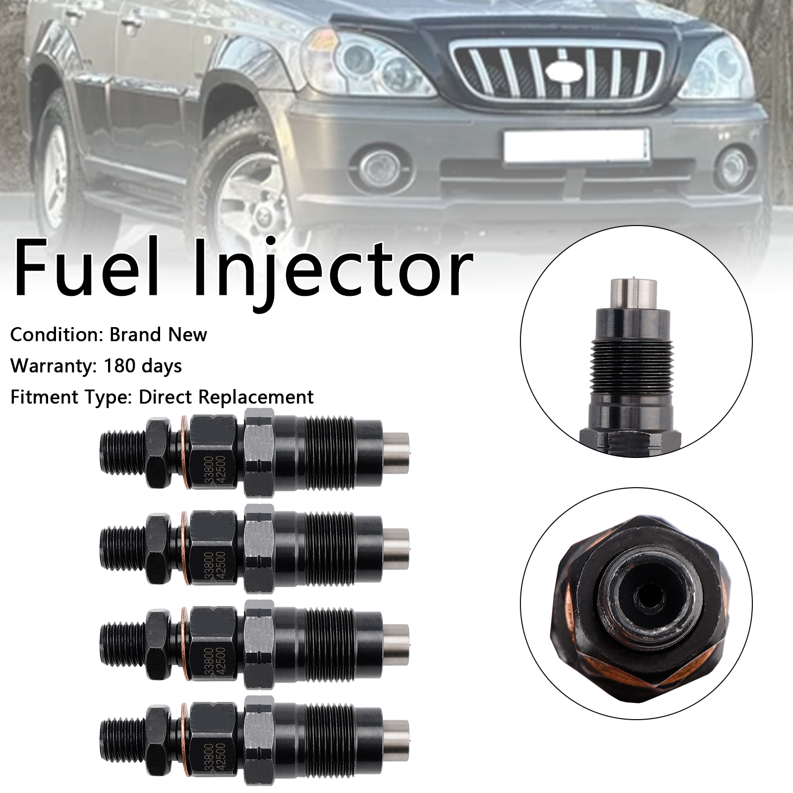 Hyundai 1X Fuel Injector 3380042500 Generic Hyundai 1X Fuel Injector 3380042500 Generic