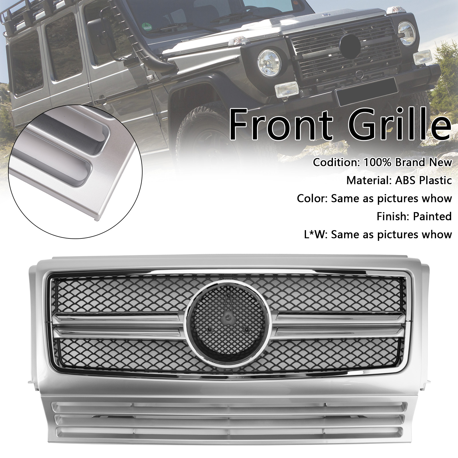 1990-2018 Mercedes Benz G-Class W463 Front Grille Generic 1990-2018 Mercedes Benz G-Class W463 Front Grille Generic