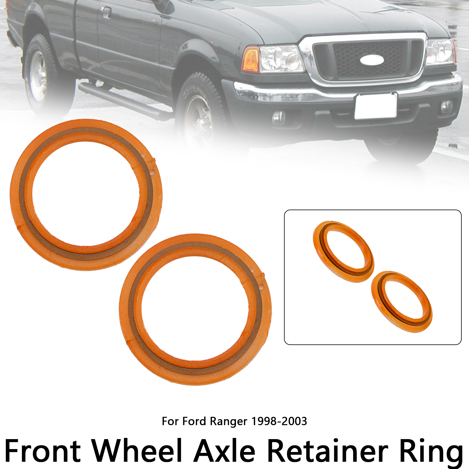 1998-2003 Ford Ranger 2*Front Wheel Axle Retainer Ring F87Z3B457AA Generic