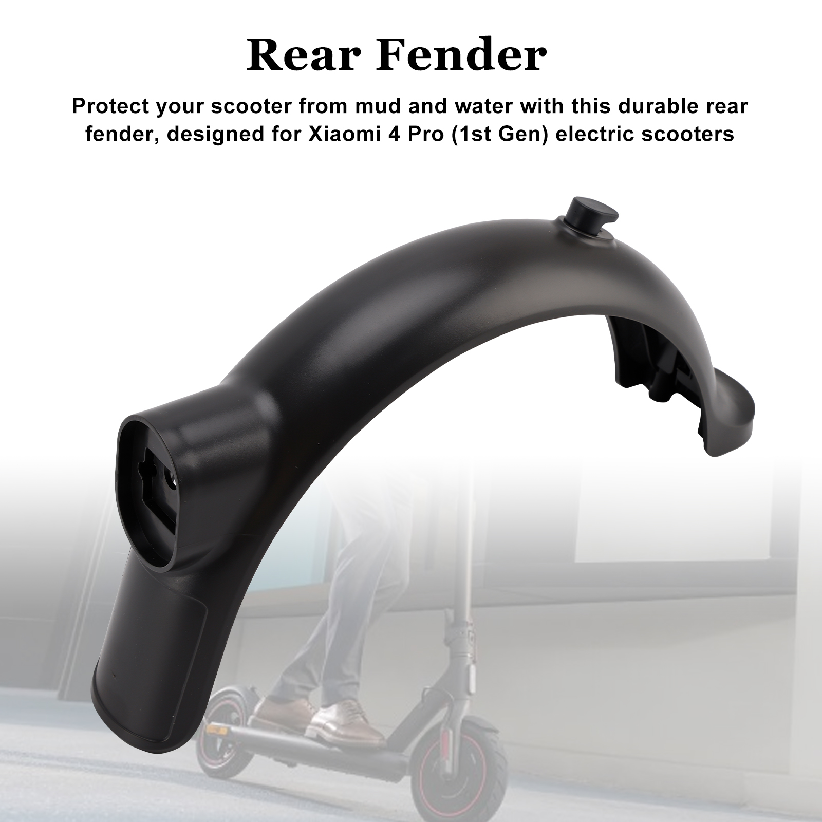 Rear Fenders Compatible with Xiaomi 4 Pro(1st Gen) E-Scooter Rear Fenders Compatible with Xiaomi 4 Pro(1st Gen) E-Scooter