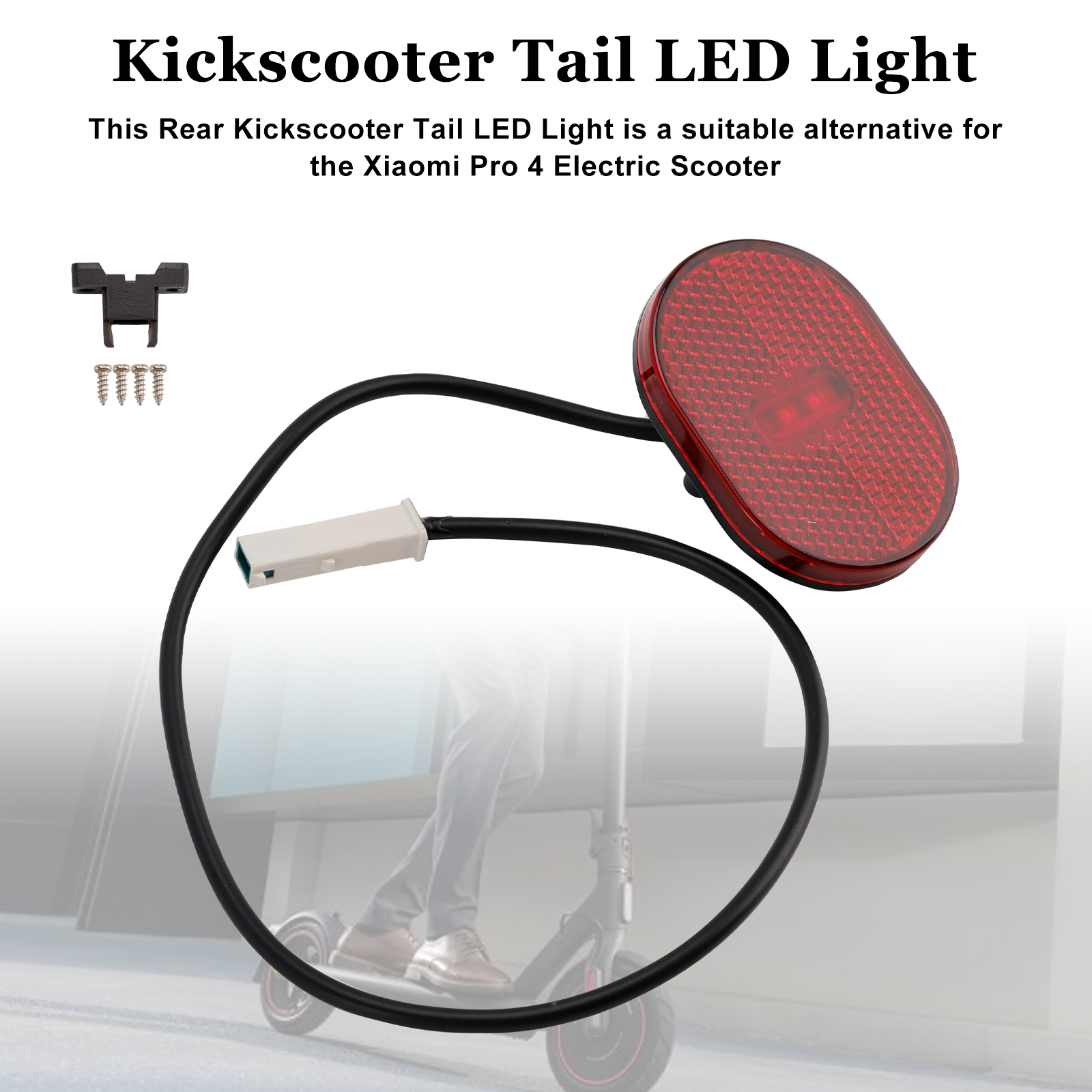 Rear Kickscooter Tail LED Light For Xiaomi4 Pro (1st Gen) E-Scooter Rear Kickscooter Tail LED Light For Xiaomi4 Pro (1st Gen) E-Scooter