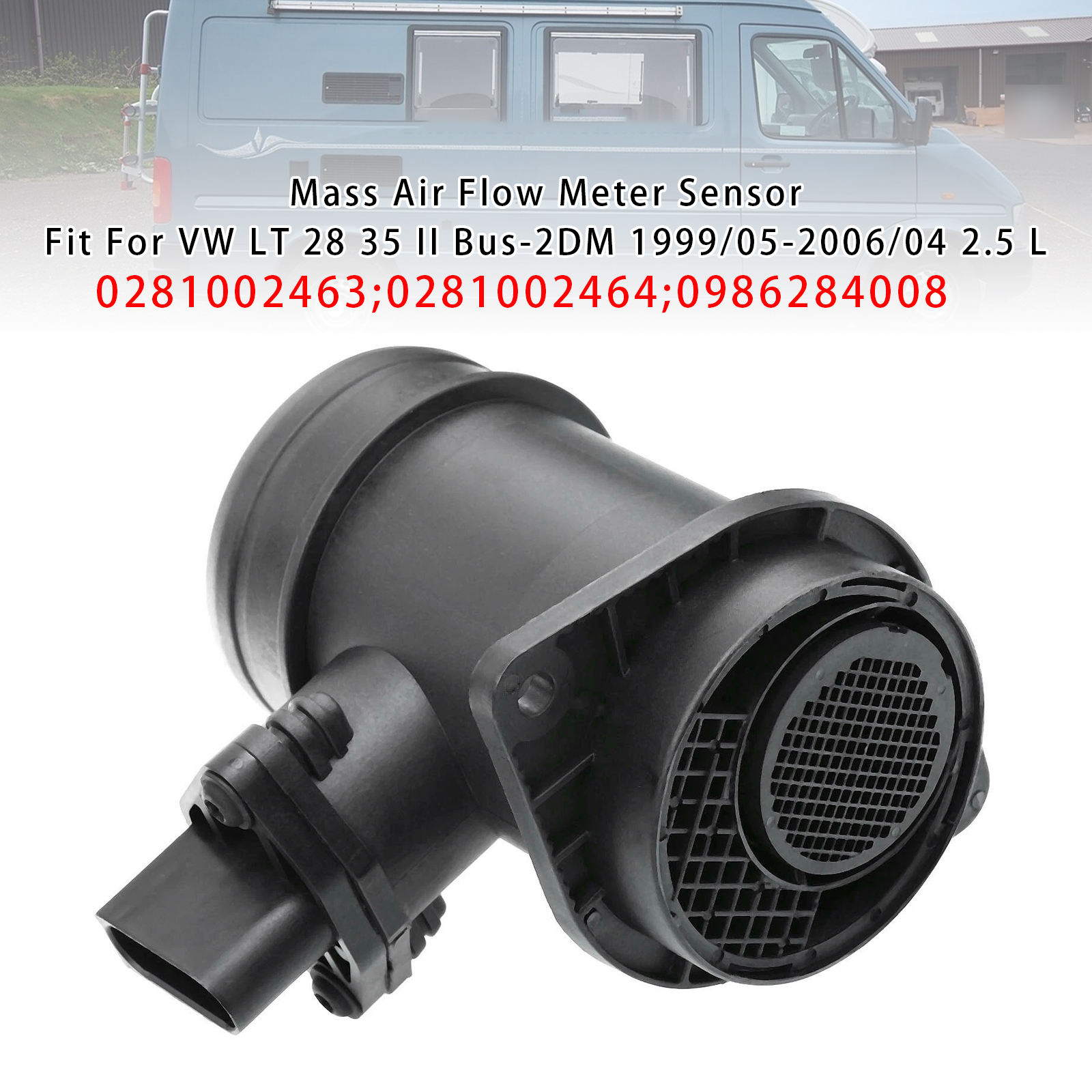 1995-2003 VW Transporter IV Mass Air Flow Meter Sensor 0281002463 Generic