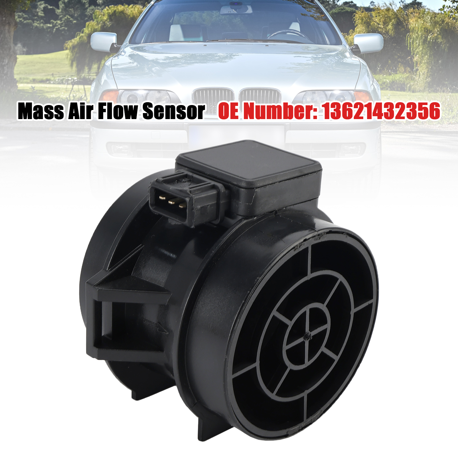 BMW 3 Series E46 5-Series E39 7-Series E38 Mass Air Flow Sensor 13621432356 Generic