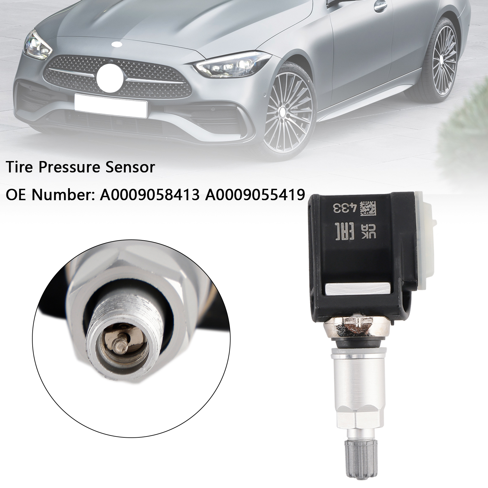 2023 2024 Mercedes Benz CLE Coupé C236 Cabriolet A236 Tire Pressure Sensor A0009058413 A0009055419 Generic