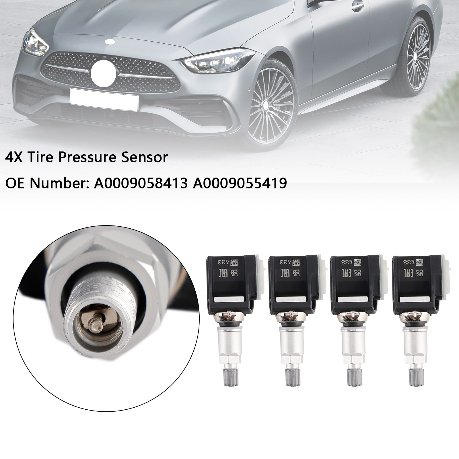 2022- Mercedes Benz GLC X254 C254 SL R232 4*Tire Pressure Sensor A0009058413 A0009055419 Generic 2022- Mercedes Benz GLC X254 C254 SL R232 4*Tire Pressure Sensor A0009058413 A0009055419 Generic