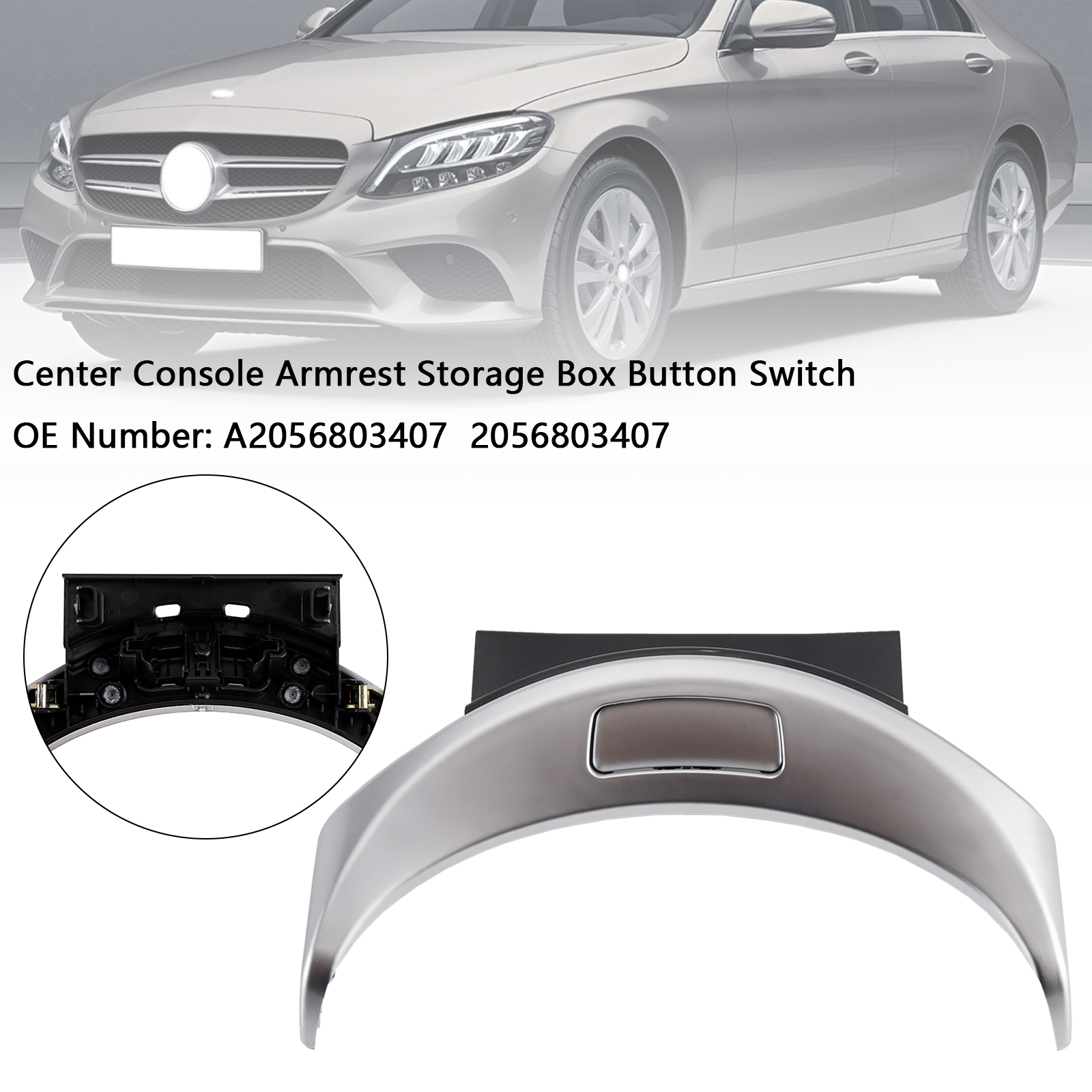 2015-2020 Mercedes W253 Center Console Armrest Storage Box Button Switch A2056803407 Generic
