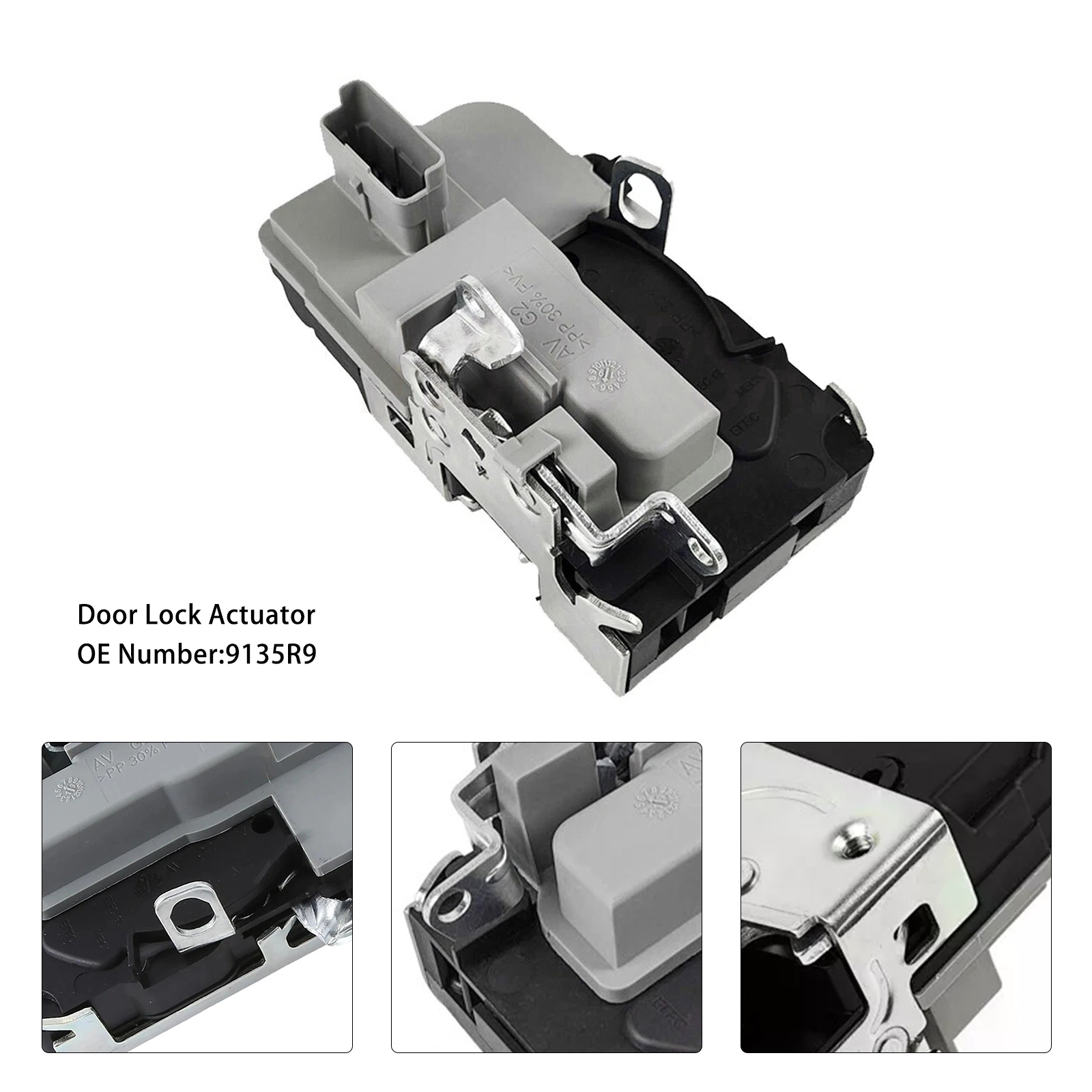 1998-2012 Peugeot 206 Hatchback Front Left Driver Side Door Lock Actuator 9135R9 Generic 1998-2012 Peugeot 206 Hatchback Front Left Driver Side Door Lock Actuator 9135R9 Generic
