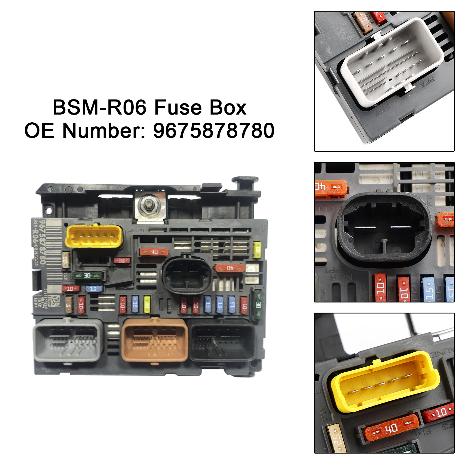 2008-2013 Peugeot 308 BSM-R06 Fuse Box 9675878780 Generic 2008-2013 Peugeot 308 BSM-R06 Fuse Box 9675878780 Generic